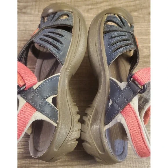 Keen Rose Adjustable Strap Hiking Sandals Toddler Size 9 Navy Pink - Picture 8 of 12